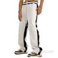 New Color Contrast Straight Pants Loose Sweatpants